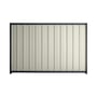 Good Neighbour® Superdek® 1800mm High Fence Panel Sheet: Off White Post/Track: Dark Stone