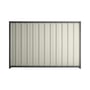 Good Neighbour® Superdek® 1800mm High Fence Panel Sheet: Off White Post/Track: Granite
