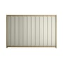 Good Neighbour® Superdek® 1800mm High Fence Panel Sheet: Off White Post/Track: Wheat