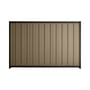 Good Neighbour® Superdek® 2100mm High Fence Panel Sheet: Beige Post/Track: Gun Metal Grey