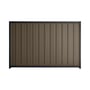 Good Neighbour® Superdek® 2100mm High Fence Panel Sheet: Banyan Brown Post/Track: Dark Stone