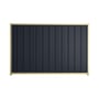 Good Neighbour® Superdek® 2100mm High Fence Panel Sheet: Dark Stone Post/Track: Primrose