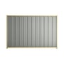 Good Neighbour® Superdek® 2100mm High Fence Panel Sheet: Gull Grey Post/Track: Primrose