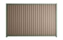 Good Neighbour Smartspan 1200mm High Fence Panel Sheet: Biege, Post/Track: Mist Green