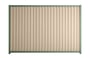 Good Neighbour Smartspan 1500mm High Fence Panel Sheet: Merino, Post/Track: Mist Green