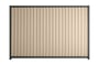 Good Neighbour Smartspan 1500mm High Fence Panel Sheet: Merino, Post/Track: Slate Grey