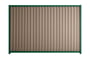 Good Neighbour Smartspan 1800mm High Fence Panel Sheet: Beige, Post/Track: Caulfield Green