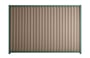 Good Neighbour Smartspan 2100mm High Fence Panel Sheet: Beige, Post/Track: Rivergum
