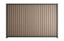 Good Neighbour Smartspan 2100mm High Fence Panel Sheet: Beige, Post/Track: Slate Grey