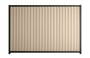 Good Neighbour Smartspan 2100mm High Fence Panel Sheet: Merino, Post/Track: Gun Metal Grey