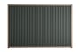 Good Neighbour Smartspan 2100mm High Fence Panel Sheet: Slate Grey, Post/Track: Beige