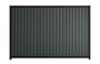 Good Neighbour Smartspan 2100mm High Fence Panel Sheet: Slate Grey, Post/Track: Ebony