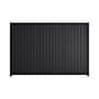 Good Neighbour® Smartspan® 2100mm High Fence Panel Sheet: Gun Metal Grey Post/Track: Ebony