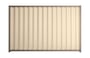 Good Neighbour Wavelok 1200mm High Fence Panel Sheet: Primrose, Post/Track: Beige