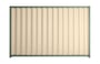 Good Neighbour Wavelok 1200mm High Fence Panel Sheet: Primrose, Post/Track: Mist Green