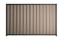 Good Neighbour Wavelok 1500mm High Fence Panel Sheet: Biege, Post/Track: Slate Grey