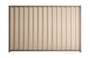 Good Neighbour Wavelok 1500mm High Fence Panel Sheet: Merino, Post/Track: Beige