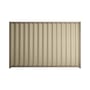Good Neighbour® Wavelok® 1500mm High Fence Panel Sheet: Merino Post/Track: Iron Bark