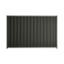 Good Neighbour® Wavelok® 1500mm High Fence Panel Sheet: Slate Grey Post/Track: Iron Bark