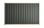 Good Neighbour Wavelok 1500mm High Fence Panel Sheet: Slate Grey, Post/Track: Primrose