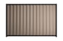 Good Neighbour Wavelok 1800mm High Fence Panel Sheet: Beige, Post/Track: Ebony