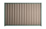 Good Neighbour Wavelok 1800mm High Fence Panel Sheet: Beige, Post/Track: Rivergum