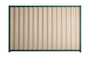 Good Neighbour Wavelok 1800mm High Fence Panel Sheet: Merino, Post/Track: Caulfield Green
