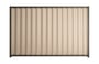 Good Neighbour Wavelok 1800mm High Fence Panel Sheet: Merino, Post/Track: Ironbark