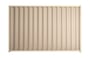 Good Neighbour Wavelok 1800mm High Fence Panel Sheet: Merino, Post/Track: Primrose