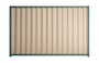 Good Neighbour Wavelok 1800mm High Fence Panel Sheet: Merino, Post/Track: Rivergum