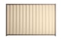 Good Neighbour Wavelok 1800mm High Fence Panel Sheet: Primrose, Post/Track: Beige