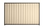 Good Neighbour Wavelok 1800mm High Fence Panel Sheet: Primrose, Post/Track: Ironbark