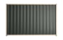 Good Neighbour Wavelok 1800mm High Fence Panel Sheet: Slate Grey, Post/Track: Merino