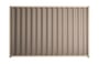 Good Neighbour Wavelok 2100mm High Fence Panel Sheet: Beige, Post/Track: Merino