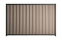 Good Neighbour Wavelok 2100mm High Fence Panel Sheet: Beige, Post/Track: Slate Grey