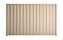 Good Neighbour Wavelok 2100mm High Fence Panel Sheet: Merino, Post/Track: Merino