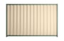 Good Neighbour Wavelok 2100mm High Fence Panel Sheet: Primrose, Post/Track: Mist Green
