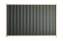 Good Neighbour Wavelok 2100mm High Fence Panel Sheet: Slate Grey, Post/Track: Primrose