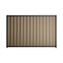 Good Neighbour® Wavelok® 1200mm High Fence Panel Sheet: Beige Post/Track: Dark Stone