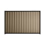 Good Neighbour® Wavelok® 1200mm High Fence Panel Sheet: Beige Post/Track: Ebony