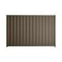 Good Neighbour® Wavelok® 1200mm High Fence Panel Sheet: Banyan Brown Post/Track: Mist Green