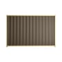 Good Neighbour® Wavelok® 1200mm High Fence Panel Sheet: Banyan Brown Post/Track: Primrose