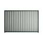 Good Neighbour® Wavelok® 1200mm High Fence Panel Sheet: Gull Grey Post/Track: Caulfield Green