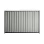 Good Neighbour® Wavelok® 1200mm High Fence Panel Sheet: Gull Grey Post/Track: Granite