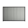 Good Neighbour® Wavelok® 1200mm High Fence Panel Sheet: Gull Grey Post/Track: Gun Metal Grey