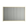 Good Neighbour® Wavelok® 1200mm High Fence Panel Sheet: Gull Grey Post/Track: Primrose