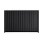 Good Neighbour® Wavelok® 1200mm High Fence Panel Sheet: Gun Metal Grey Post/Track: Ebony