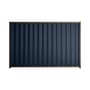 Good Neighbour® Wavelok® 1200mm High Fence Panel Sheet: Mountain Blue Post/Track: Banyan Brown