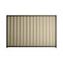 Good Neighbour® Wavelok® 1200mm High Fence Panel Sheet: Merino Post/Track: Slate Grey