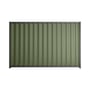 Good Neighbour® Wavelok® 1200mm High Fence Panel Sheet: Mist Green Post/Track: Granite